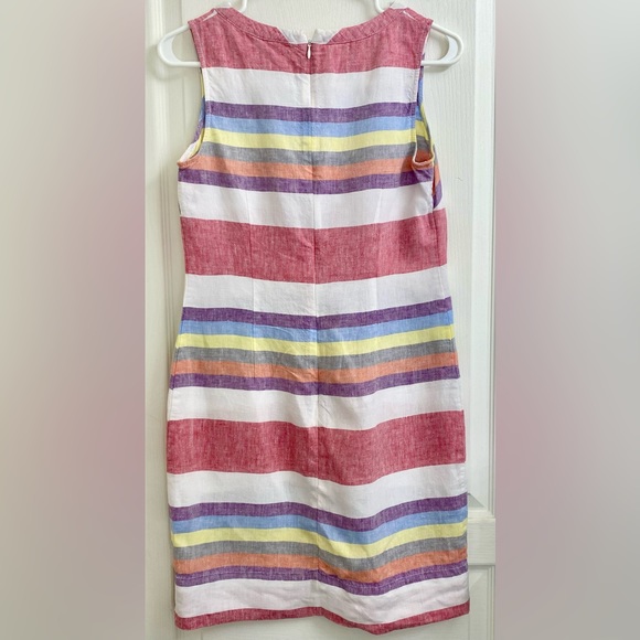 Boden Everyday is Summer 100% Linen Sleeveless Linen Mini Sheath Dress - Picture 7 of 7